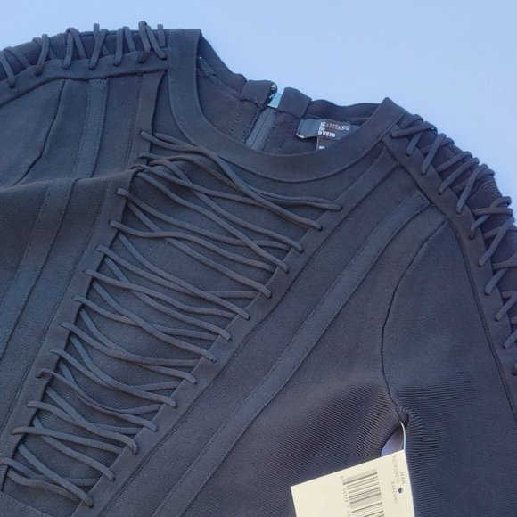 GUESS By Marciano Corset Detail Bandage Dress sz M - Picture 9 of 10